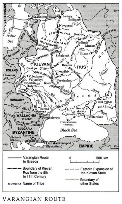 Image - Map of the Varangian route.